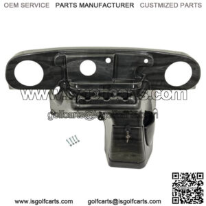 EZGO TXT (14-Up) Golf Cart Pre Cut Dash for Audio Systems in Greywood Finish