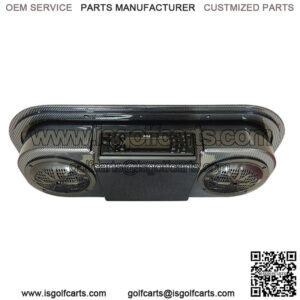 Carbon Fiber Console With Marine Receiver/Speakers/Antenna for Golf Cart