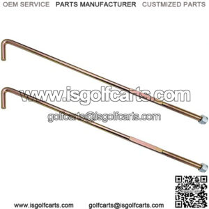 Golf Cart Zinc Plated Battery Hold Down Rod J-Bolt &Nut for EZGO RXV 2008 UP Electric Models Replace OEM# 602896(2 Packs)