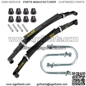 Golf Cart Rear Leaf Spring Heavy Duty (4 Leaf) for Club Car DS 1982+, Set Of 2