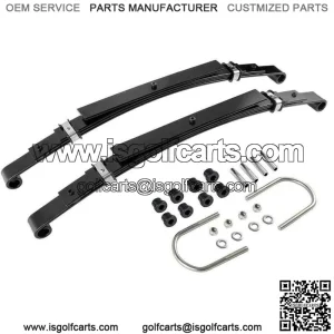 4 Leaf Heavy Duty Golf Cart Rear Leaf Springs For Club Car DS 1982+, Set of 2