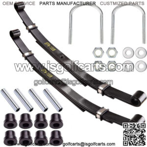 Heady Duty Rear Leaf Springs for Club Car DS Golf Cart 1981-up 3 Leaf (Set of 2)