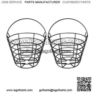 Golf Ball Basket with Handle Golf Ball Container Bucket Accessories -2 PCS