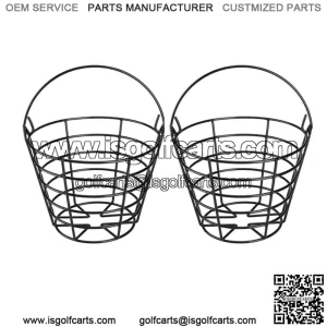 Golf Ball Basket with Handle Golf Ball Container Bucket Accessories -2 PCS