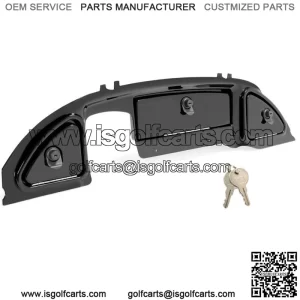 Black Golf Cart Dash Kit with Locks For Club Car Precedent 2008.5+