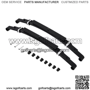 Heavy Duty Rear Leaf Springs for Club Car DS Golf Cart 1993+ (4 Leaf/Set of 2)