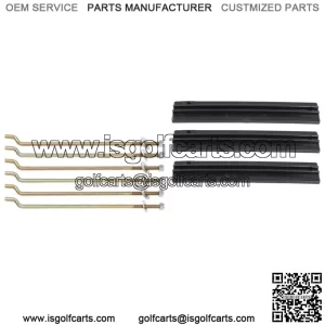 Fit for 1981-2013 Club Car DS Golf Cart Battery Hold Down Retainer Plate Rod Kit