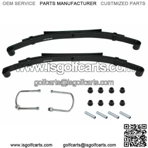 For Club Car DS Golf Cart Rear Heavy Duty Springs Kit Bushings & Sleeves Pair(2)