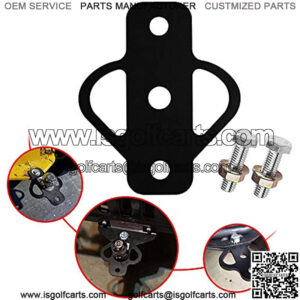 Steel ATV 3-Way Trailer Hitch Adapter for Golf Cart Garden Tractor Lawn Mower Chain and Tow Strap