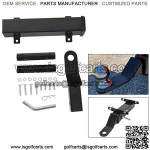 New Golf Cart Trailer Hitch Fits on Backseat Footrest For Club Car, Ezgo, Yamaha