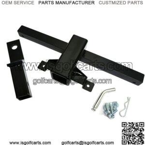 Black Steel Trailer Hitch for Club Car DS Golf Carts 1982 & up