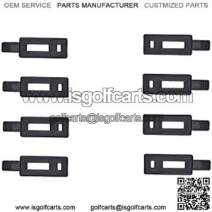 Feather butterfly Replace Yamaha G1, G2, G8, G9, G11 Golf Cart Air Cleaner Hooks ??Quantity: 8 latch/Color: Black??