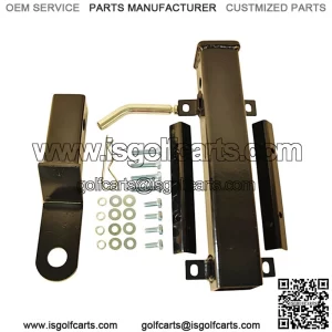 GOLF CART TRAILER HITCH FITS ON BACK SEAT / REAR SEAT FOOTSTEP EZGO CLUB CAR YMH