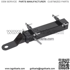 For Club Car Ezgo Yamaha Black Golf Cart Trailer Hitch Fits on Backseat Footrest