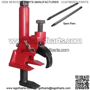 Manual Tire Bead Breaker Adjustable Hammer Tire Changer for ATV Tire Operation+Tire Iron Crowbar,Mower Bead Breaker Tool,Tire Changer,Tire Tools-Red