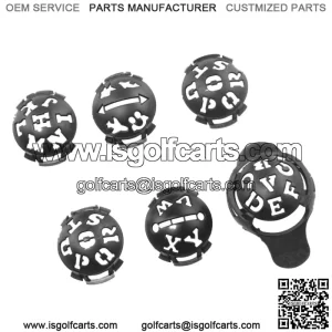 Golf Ball Liner Marcador L??nea Carta Patr??n Dibujo Alineaci??n Herramienta Gris  Marcador de l??nea de pelota de golf