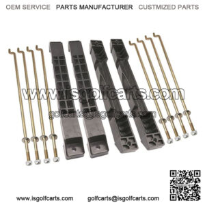 Club Car DS 2008.5-UP 12V Battery Hold Down Plate with Rods OEM# 102777401, 103574901