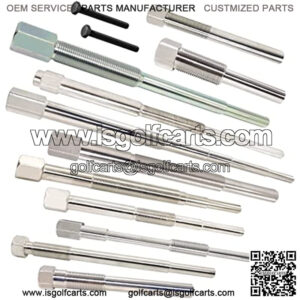 Primary & Secondary Clutch Puller Tool kit. Contains 12 Different Models And Sizes of Clutch Puller Tools. Suitable for Golf Carts, Kawasaki, Arctic Cat,Can-Am, Polaris Motorcycle