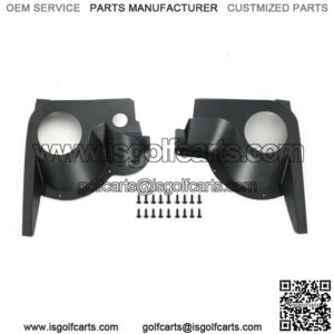 Speaker Housing Pod Set of 2 Black ABS for EZGO TXT Golf Cart - Fits 1994 and up