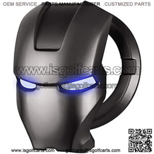 Techouter Car Engine Start Button Cover,GM Ignition Switch Decorative Cover,Lron Man car Start Ring with Scratch-Resistant Decorative Stickers??Black??