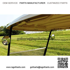 Pair of 6" Spot Mirrors for Golf Carts Such as Ez Go, Club Car, Yamaha