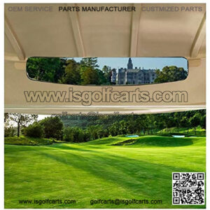 9Golf00 Golf Cart Rear View Mirror Extra Wide 180 Degree Panoramic Fit for Most Golf Carts Club Car Yamaha