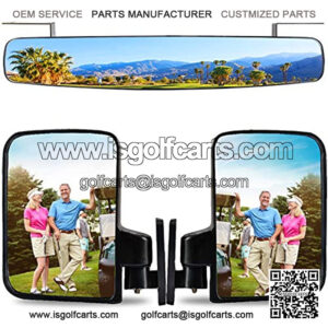 Golf Cart Mirrors Rear view Folding Side Mirrors for Yamaha Combo Pack