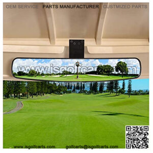 New Golf Cart Rear View Mirror, 16.5" Extra Wide 270 Degree Rear View Mirror for EZGO, Club Car, Yamaha