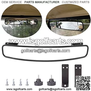 Rear View Mirror For Golf Cart Car EZ-GO Club Car Yamaha, Golf cart Rear View Mirror,16.5" Extra Wide 180 Degree