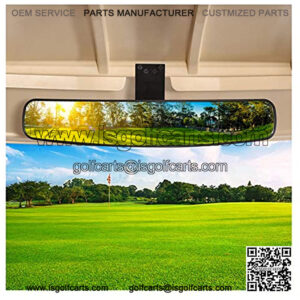 Convex Golf Cart Mirror for EZGO, Club Car, Yamaha, Golf Cart Rear View Mirror