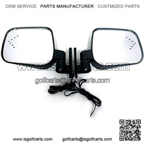 3G Golf Cart Universal Side Mirrors with Blinkers