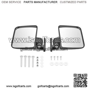 Adjustable Golf Cart Folding Side View Mirror For Club Zone Car EZGO YAMAHA Star