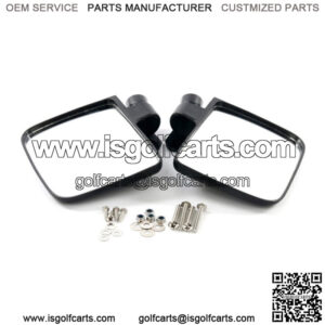 2Pc Folding Adjust Side View Mirrors Club Car, EZGO,Yamaha, Golf Cart 5.5"X 7"