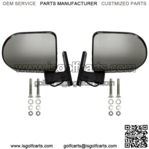 Universal Golf Cart Rear View Side Mirror with LED Indicators for EZGO Club