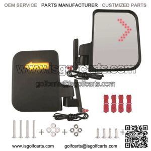 Universal Side Mirrors with LED Turn Signal