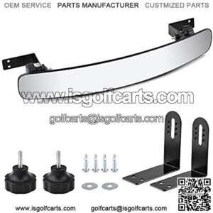 Golf Cart Rear View Mirror 16.5 Inch Extra Wide Panoramic Golf Cart Rear View Mirror Fit for EZGO, Yamaha, Club Car