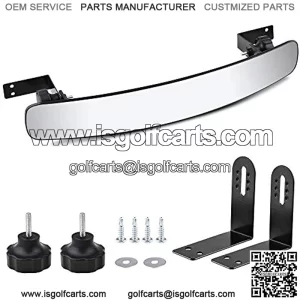 Golf Cart Rear View Mirror 16.5 Inch Extra Wide Panoramic Golf Cart Rear View Mirror Fit for EZGO, Yamaha, Club Car