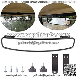 Golf Cart Mirror, Rear View Mirror For Golf Cart Car EZGO EZ-GO Club Car Yamaha , Golf cart Panoramic Rear View Mirror,16.5" Extra Wide 180 Degree