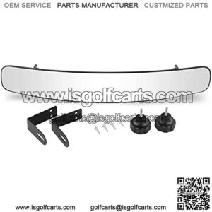 Golf Cart Rear View Mirror Fits EZGO Club Car Yamaha, Universal Adjustable Rear View Mirror