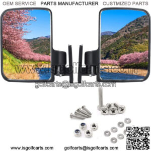 Golf Cart Side Mirrors for Club Car DS Precedent EZGO TXT RXV Yamaha