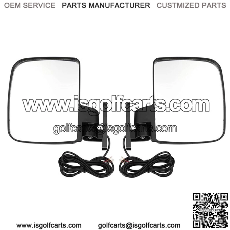 Golf Cart Side Mirrors w/ LED Turn Signal Light for Club Car DS EzGo TXT