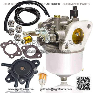 295cc Carburetor+Fuel Pump for EZ-GO Marathon Medalist TXT 4-Cycle Golf Carts 1991-up with 295cc Engines 26645-G01, 26645-G03, 26645-G04, 72558-G02, 72558-G03, 26726-G01, 26727-G01, 603901 17553 ,New