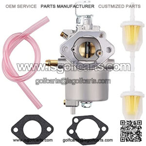 Dxent FE350 Carburetor Compatible with Club Car Golf Cart DS Precedent Turf Carryall 1998 -UP 1016441-01 1016440 1016441 1016438 1016439 1018059-01 1035245-01 w Fuel Filter