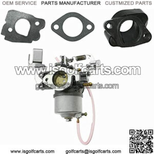 Golf Cart Carburetor With Intake Spacer Joint Fit For 1985-1995 Yamaha 4 cycle G2 G8 G9 and G11 Gas Models