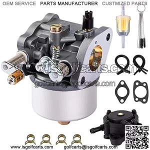 295cc Carburetor with Fuel Pump for EZ-GO Marathon Medalist TXT 4-Cycle Golf Carts 26645-G01, 26645-G03, 26645-G04, 72558-G02, 72558-G03, 26726-G01, 26727-G01, 603901 17553