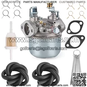 Carburetor Kit for EZGO Marathon 2-stroke Gas 1988, Replace OEM 14031G1, 14031-G1, 21740G1, 21740-G1, 4798, 520187, 520-187