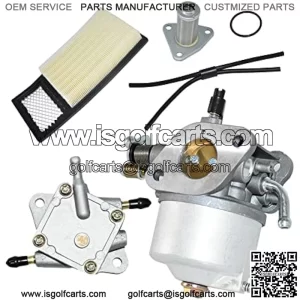 72021-G01 Carburetor with Fuel Pump & Air Filter for EZGO Golf Cart Gas Car 350cc Robin TXT Medalist 4-Cycle Workhorse ST350 17559 72558G01 72558G05 72840G02 Red Hawk CARB-016A 520-184