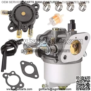 Carburetor Fuel Pump Kit for EZGO Golf Cart TXT Medalist Marathon 1991-up 4-Cycle with 295cc Engines, Replace OEM 72840-G01 26645-G01 72558-G02 26726-G01 26727-G01 603901 17553