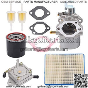 FE290 Carburetor + 1014523 Fuel Pump Replacement for Golf Cart Club Car DS Precedent Turf Carryall Carb 1018056-01 101805601 1019056-01 101905601 1016438 1016439 1016440 1016441 17561 1998-UP
