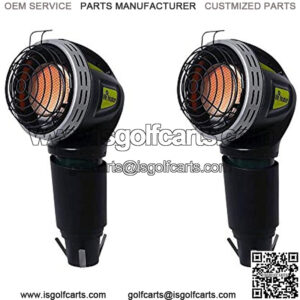 MH4GC 4000 BTU Propane Portable Golf Cart Cup Holder Heater (2 Pack)